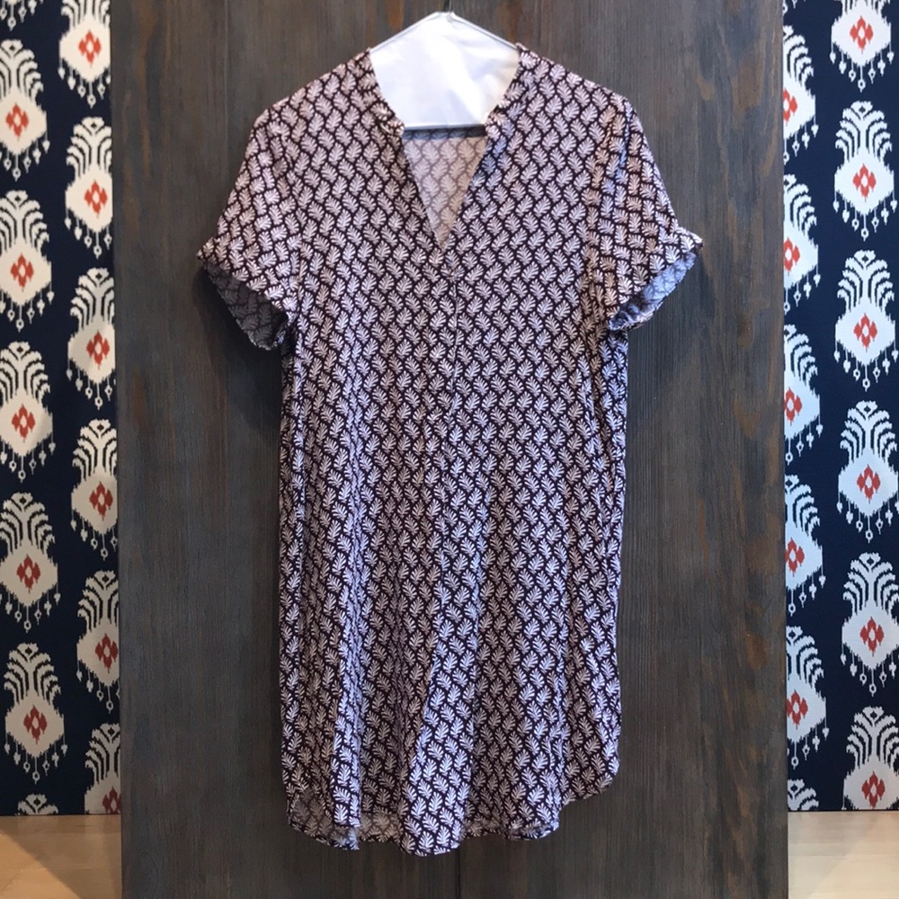 Purple patterned H&M shirt dress
